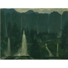Картина на холсте по фото Модульные картины Печать портретов на холсте Водопады