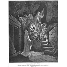 Картина на холсте по фото Модульные картины Печать портретов на холсте Воскрешение Лазаря, Новый Завет