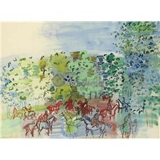 Картина на холсте по фото Модульные картины Печать портретов на холсте Всадники среди деревьев