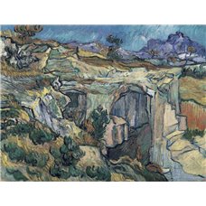 Картина на холсте по фото Модульные картины Печать портретов на холсте Вход в карьер около Сан-Реми