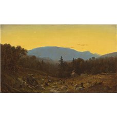 Картина на холсте по фото Модульные картины Печать портретов на холсте Гиффорд Санфорд «Скалистые горы»