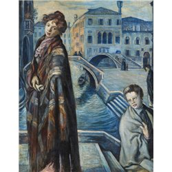 Голубая заря в Венеции - Модульная картины, Репродукции, Декоративные панно, Декор стен