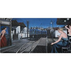 Голубые трамваи - Модульная картины, Репродукции, Декоративные панно, Декор стен