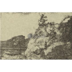 Молодой кентавр на вершине горы