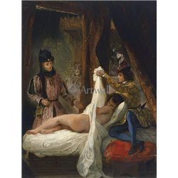 Герцог Орлеанский показывает свою любовницу - Модульная картины, Репродукции, Декоративные панно, Декор стен