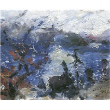 Картина на холсте по фото Модульные картины Печать портретов на холсте Горы у озера Вальхен