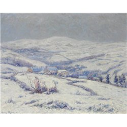 Горы Мон де Арре под снегом - Модульная картины, Репродукции, Декоративные панно, Декор стен