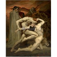 Портреты картины репродукции на заказ - Данте и Виргилий в аду