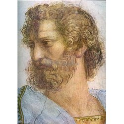 Афинская школа. Деталь. Аристотель