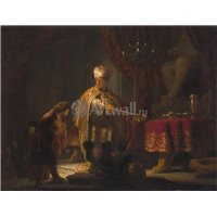 Портреты картины репродукции на заказ - Даниил и царь Кир у идола Ваала