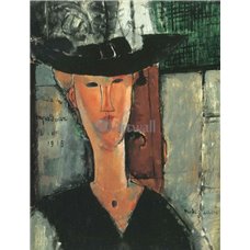 Картина на холсте по фото Модульные картины Печать портретов на холсте Дама в шляпе