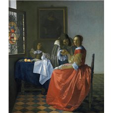 Картина на холсте по фото Модульные картины Печать портретов на холсте Дама и два кавалера