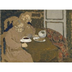 Две женщины, пьющие кофе - Модульная картины, Репродукции, Декоративные панно, Декор стен