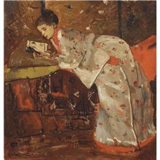 Картина на холсте по фото Модульные картины Печать портретов на холсте Девушка в белом кимоно