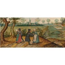 Картина на холсте по фото Модульные картины Печать портретов на холсте Две пары крестьян
