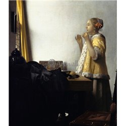 Девушка с жемчужным ожерельем - Модульная картины, Репродукции, Декоративные панно, Декор стен