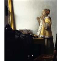 Портреты картины репродукции на заказ - Девушка с жемчужным ожерельем