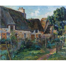 Картина на холсте по фото Модульные картины Печать портретов на холсте Деревня в Иль-де-Франс
