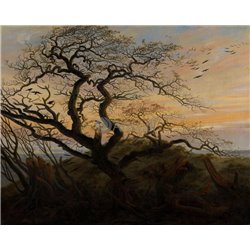 Дерево с воронами - Модульная картины, Репродукции, Декоративные панно, Декор стен