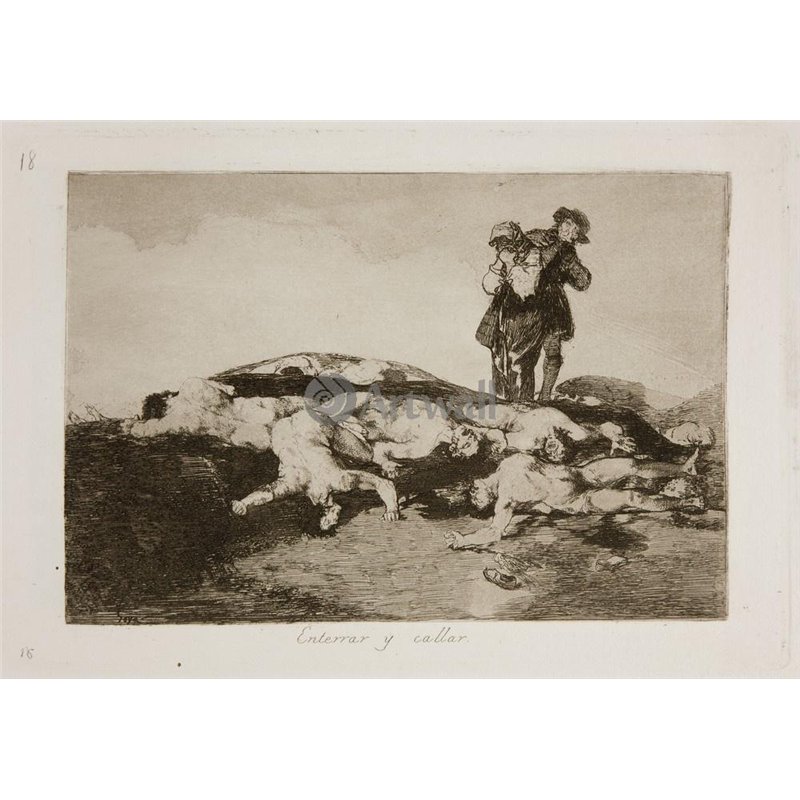 Бедствия войны - Лист 18. Хоронить и молчать