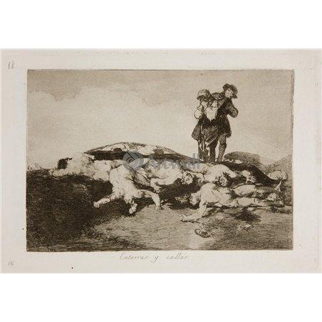 Бедствия войны - Лист 18. Хоронить и молчать