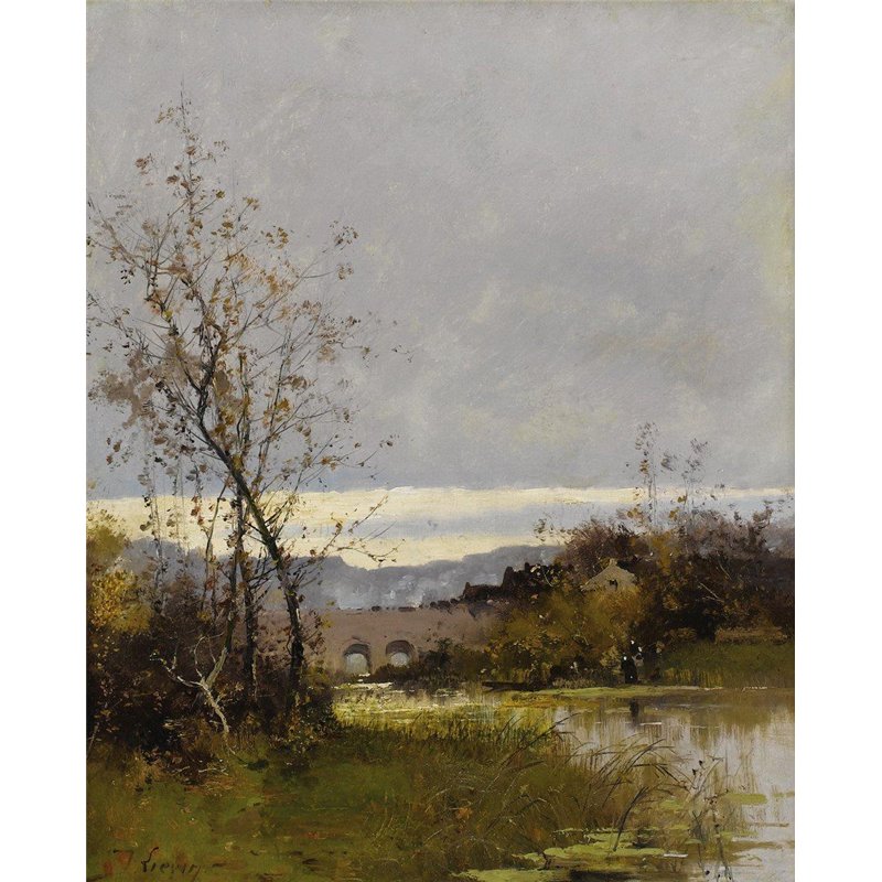 Берег реки, Нормандия