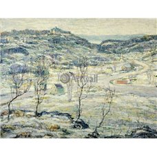 Картина на холсте по фото Модульные картины Печать портретов на холсте Долина Гарлем, зима