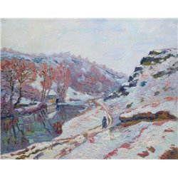 Долина Седель под снегом - Модульная картины, Репродукции, Декоративные панно, Декор стен