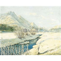 Долина в снегу - Модульная картины, Репродукции, Декоративные панно, Декор стен