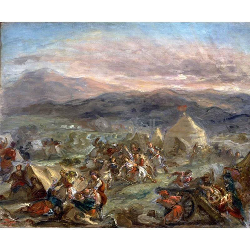 Ботзариз нападает на турецкий лагерь и гибнет
