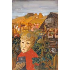 Картина на холсте по фото Модульные картины Печать портретов на холсте Есенин в юности