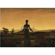 Картина на холсте по фото Модульные картины Печать портретов на холсте Женщина и восход солнца