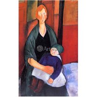 Портреты картины репродукции на заказ - Женщина с ребенком