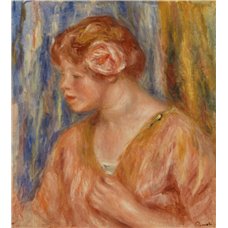 Картина на холсте по фото Модульные картины Печать портретов на холсте Женщина с розой
