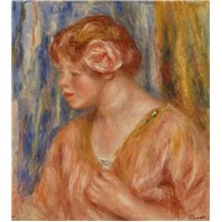 Портреты картины репродукции на заказ - Женщина с розой