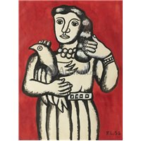 Портреты картины репродукции на заказ - Женщина с попугаем