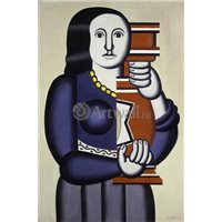 Портреты картины репродукции на заказ - Женщина, держащая вазу
