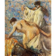 Картина на холсте по фото Модульные картины Печать портретов на холсте Женщина, выходящая из ванны