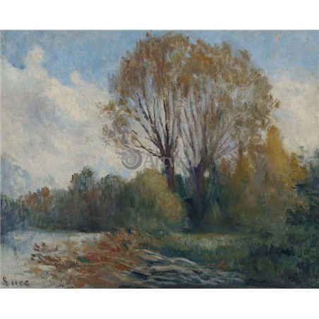 Берега Сены осенью