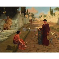 Портреты картины репродукции на заказ - За воротами Помпеи