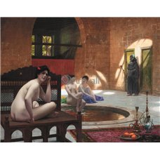 Картина на холсте по фото Модульные картины Печать портретов на холсте Женщины в бане