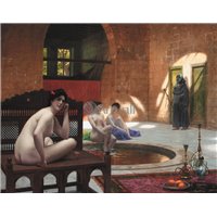 Портреты картины репродукции на заказ - Женщины в бане