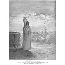 Картина на холсте по фото Модульные картины Печать портретов на холсте Иаков пасёт овец Лавана, Ветхий Завет