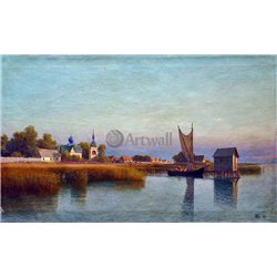 Вид городка со стороны реки
