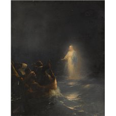 Картина на холсте по фото Модульные картины Печать портретов на холсте Иисус, идущий по воде