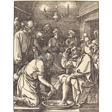Картина на холсте по фото Модульные картины Печать портретов на холсте Иисус, моющий ноги учеников