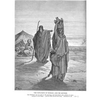 Портреты картины репродукции на заказ - Изгнание Измаила и его матери, Ветхий Завет
