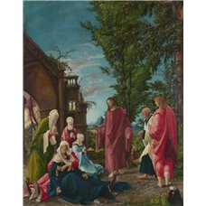 Картина на холсте по фото Модульные картины Печать портретов на холсте Иисус прощается с Марией