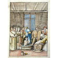 Портреты картины репродукции на заказ - Иллюстрация из хроники Historia Frederici III et Maximiliani I
