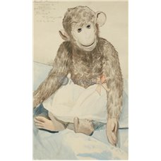 Картина на холсте по фото Модульные картины Печать портретов на холсте Игрушечная обезьянка